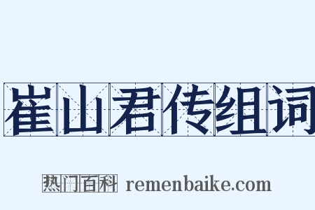 崔山君传组词是什么意思的图片